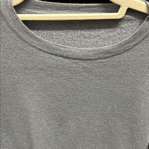 Brunello Cucinelli Shimmery Silver Knit Crew Neck Top